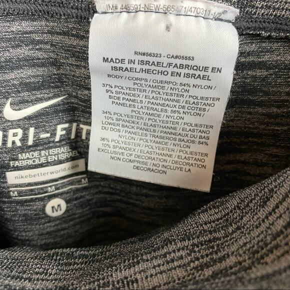 Nike Gray Foldover Waist Active Leggings Size Medium - Picture 7 of 10
